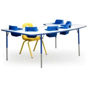 KZM7001h Mesa periquera para 6 bebés