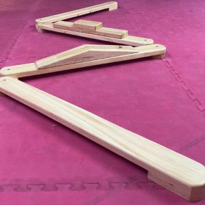 KZ3018 Viga de equilibrio zigzag de madera 2
